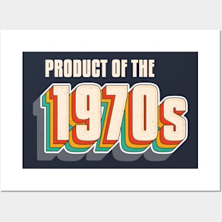 Product of the 1970s Nostalgic Text Design Posters and Art